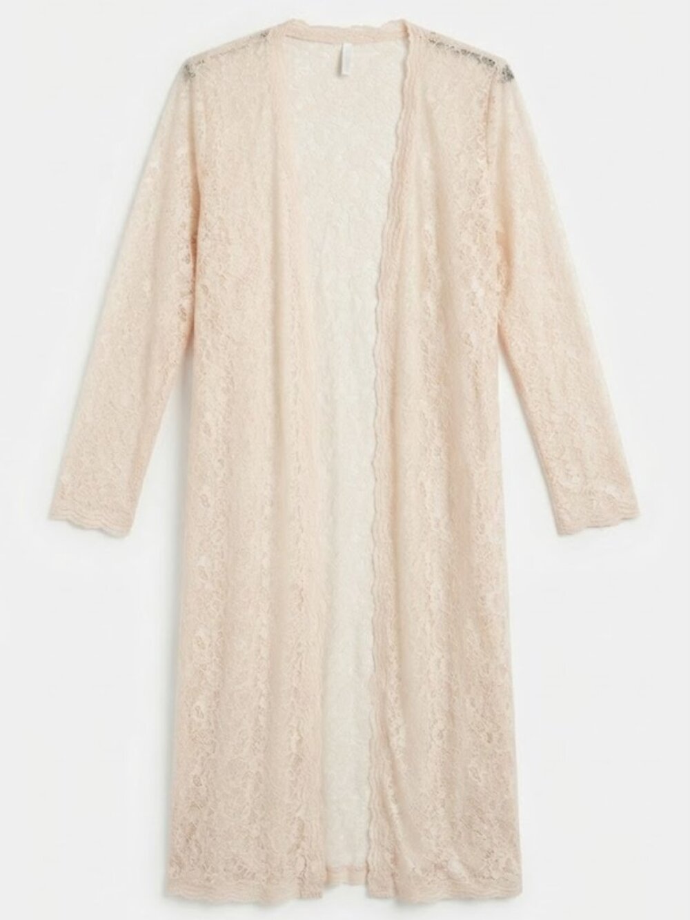 Vintage Soft Cream Lace Duster Cardigan